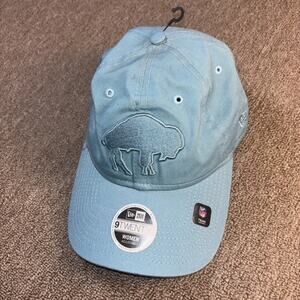 Buffalo Bills Strap Back Baseball Cap Turquoise NWOT Women’s NFL 9Twenty